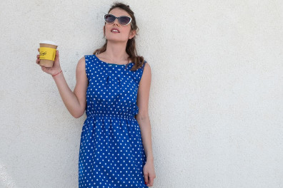 woman-blue-dress-hold