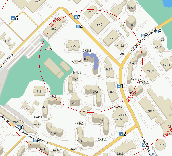 Карта москвы ул академика анохина