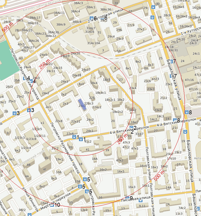 Карта ялуторовска с улицами и номерами