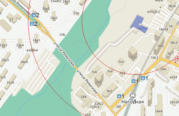 метро нагорная автобусы