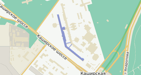 Каширское шоссе д. 23 на карте Москвы