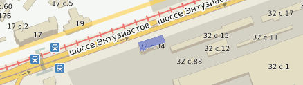 Карта Москвы Шоссе Энтузиастов 34 Магазины