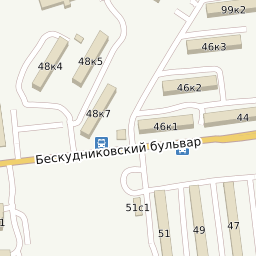 Бескудниковский бульвар карта